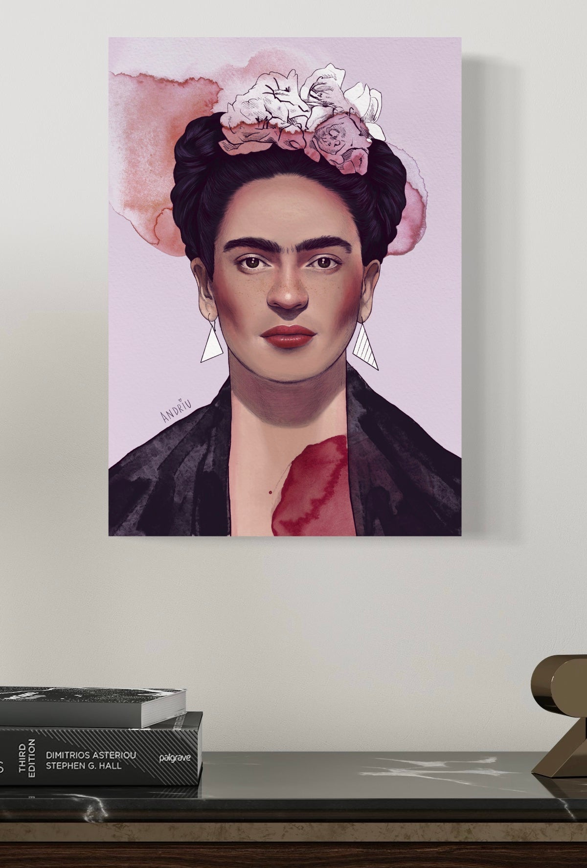 Retrato de Frida - Ilustración digital